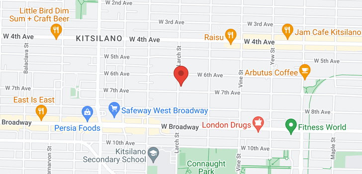map of 2497 W 7TH AVENUE